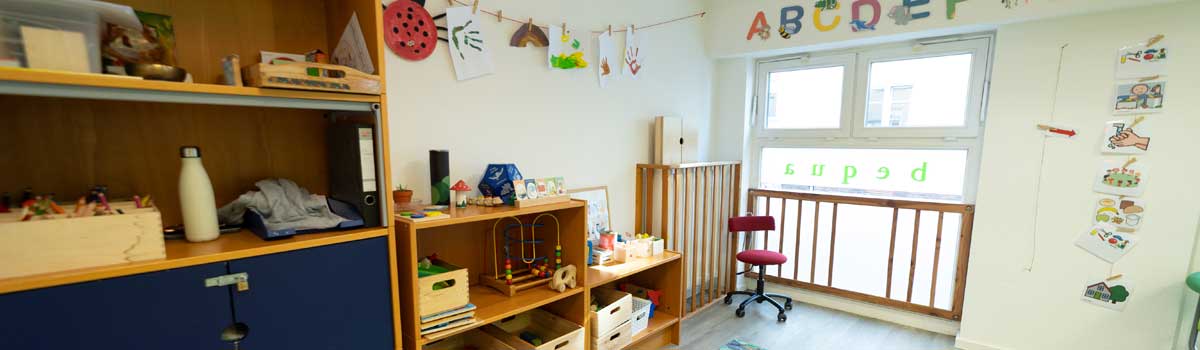 Kindergarten Spielraum mit Spielzeug